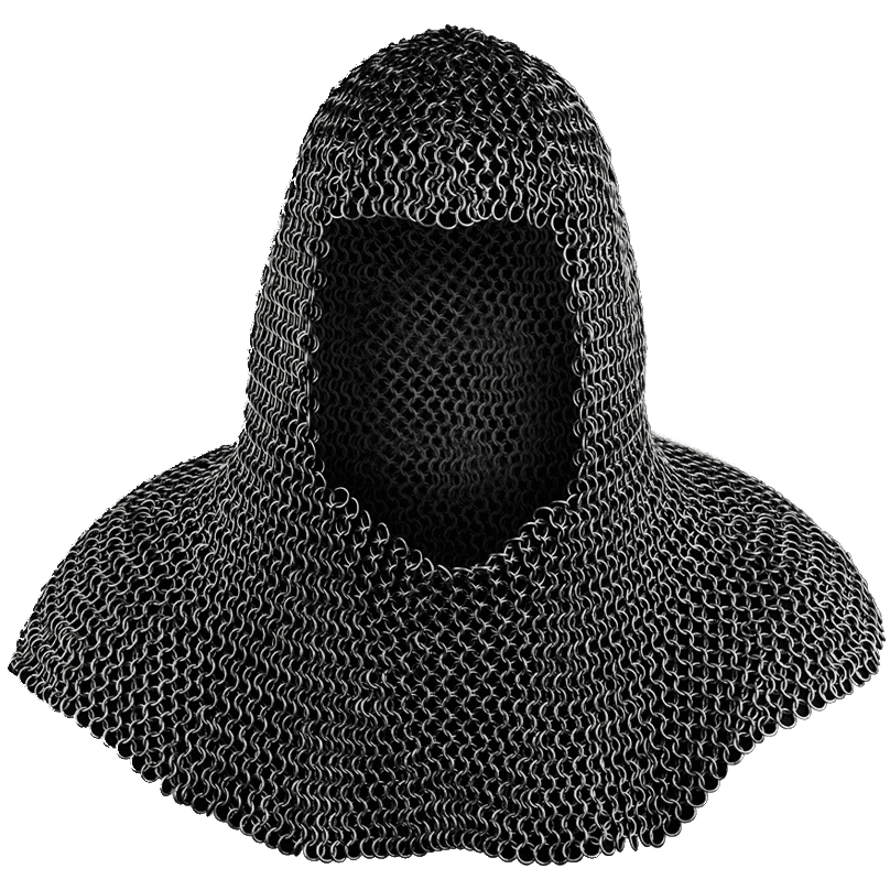 Stainless Steel Chain Mail Coif Authentic Rust Proof Hood