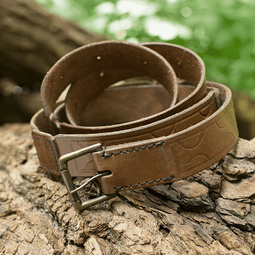 Early Medieval brown Leather Belt belts Leather Products 