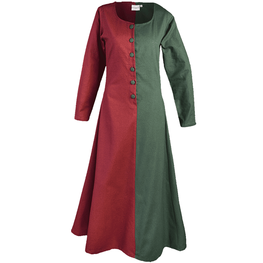 Medieval Long Tunic and Overcoat Set for sale. Available in: dark