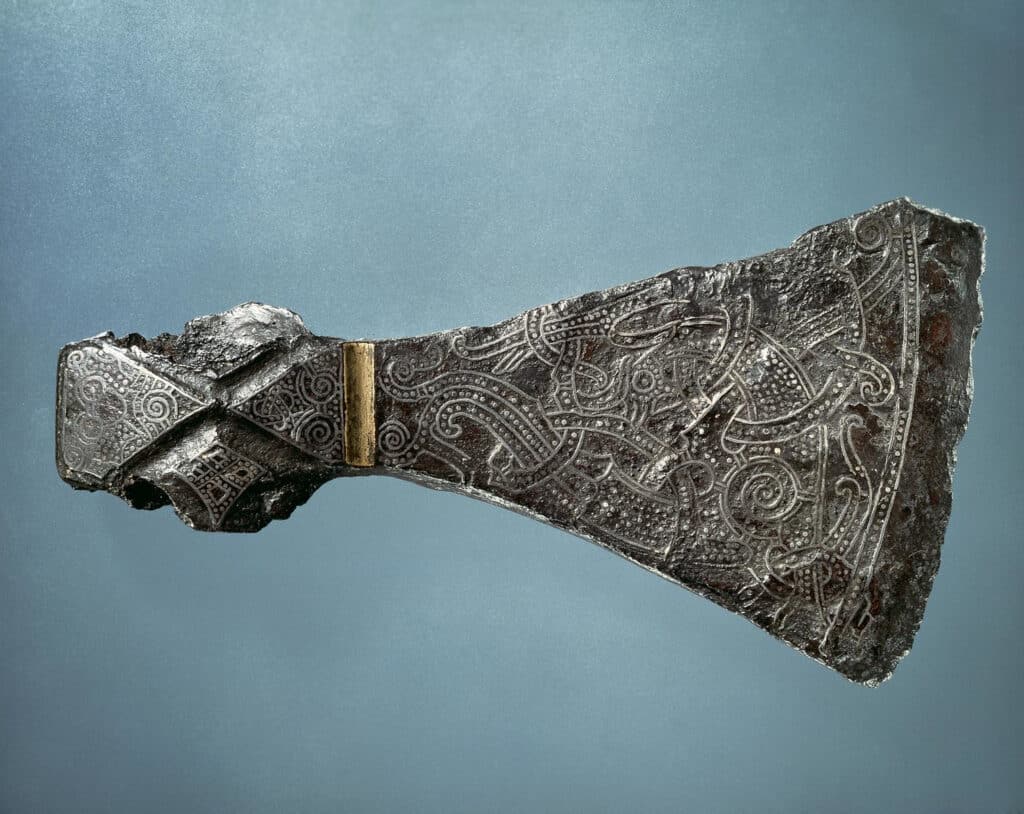 The silver-inlaid Mammen axe